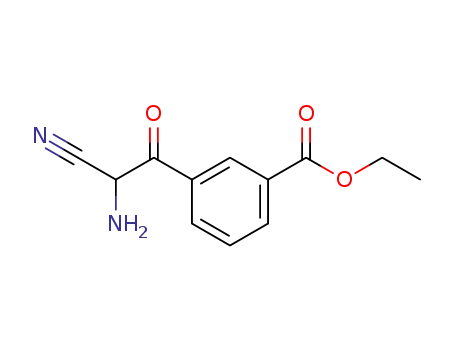 Benzoic  acid,  3-(aminocyanoacetyl)-,  ethyl  ester  (9CI)