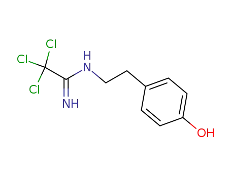 2,2,2-Trichloro-N-[2-(4-hydroxy-phenyl)-ethyl]-acetamidine