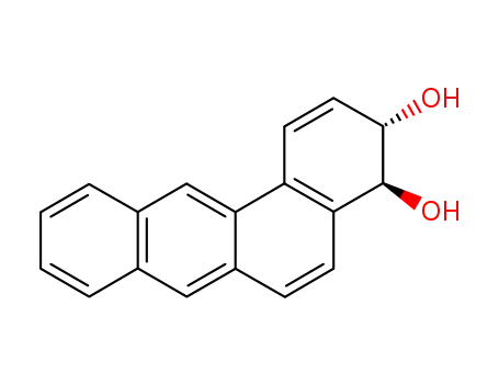 Molecular Structure of 60967-89-7 (BENZ(A)ANTHRACENE-3,4-DIHYDRODIOL)
