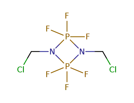 Molecular Structure of 69983-45-5 (1,3-bis(chloromethyl)-2,2,2,4,4,4-hexafluoro-1,3,2lambda~5~,4lambda~5~-diazadiphosphetidine)