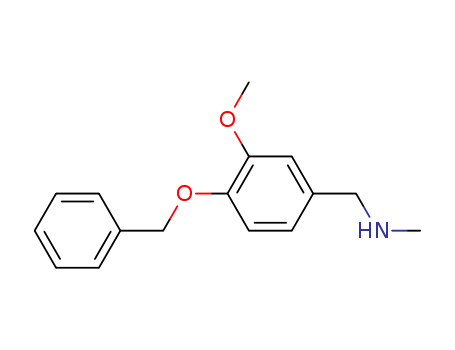 88741-49-5,N-[4-(BENZYLOXY)-3-METHOXYBENZYL]-N-METHYLAMINE,N-[4-(benzyloxy)-3-methoxybenzyl]-N-methylamine;(4-benzyloxy-3-methoxy-benzyl)-methyl-amine;HMS2354E05;Benzenemethanamine,3-methoxy-N-methyl-4-(phenylmethoxy);