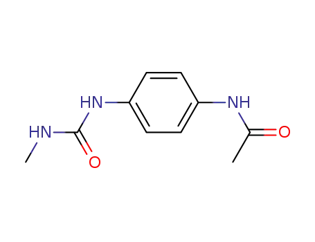 Molecular Structure of 7151-79-3 (N-{4-[(methylcarbamoyl)amino]phenyl}acetamide)