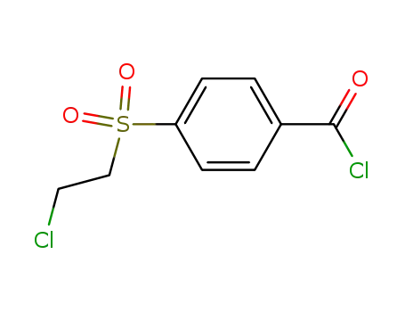 Molecular Structure of 7185-00-4 (Benzoyl chloride, 4-[(2-chloroethyl)sulfonyl]-)