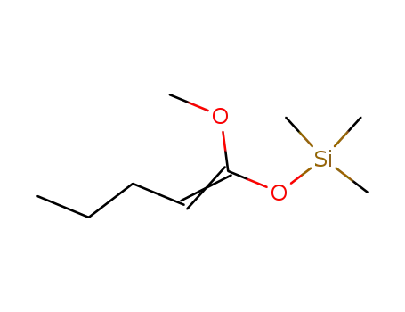 Molecular Structure of 84393-10-2 (Silane, [(1-methoxy-1-pentenyl)oxy]trimethyl-)