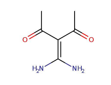 Molecular Structure of 118622-40-5 (2,4-Pentanedione, 3-(diaminomethylene)-)