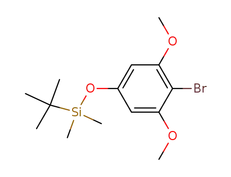 Molecular Structure of 96701-00-7 (t-butyldimethylsiloxy-4-bromo-3,5-dimethoxybenzene)