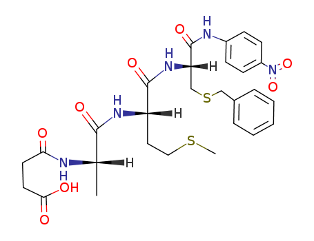 117823-37-7,N-succinyl-alanyl-methionyl-S-benzylcysteine-4-nitroanilide,N-succinyl-alanyl-methionyl-S-benzylcysteine-4-nitroanilide