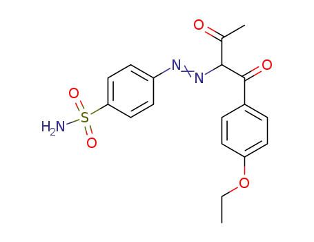 Benzenesulfonamide, 4-[[1-(4-ethoxybenzoyl)-2-oxopropyl]azo]-