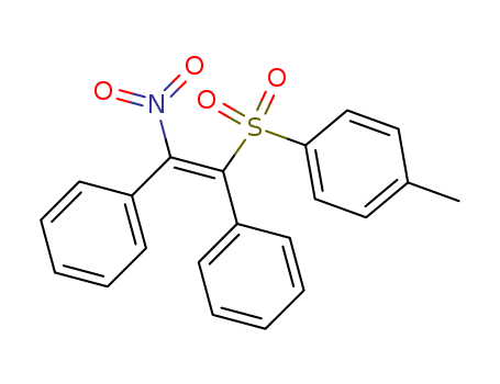 Molecular Structure of 137882-79-2 (Benzene, 1-methyl-4-[(2-nitro-1,2-diphenylethenyl)sulfonyl]-)