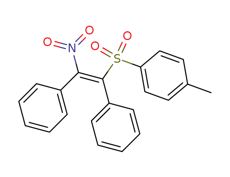 Molecular Structure of 137882-79-2 (Benzene, 1-methyl-4-[(2-nitro-1,2-diphenylethenyl)sulfonyl]-)