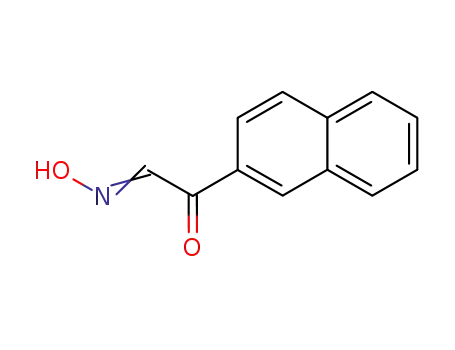 Molecular Structure of 20862-01-5 (2-Naphthaleneacetaldehyde, a-oxo-, aldoxime)