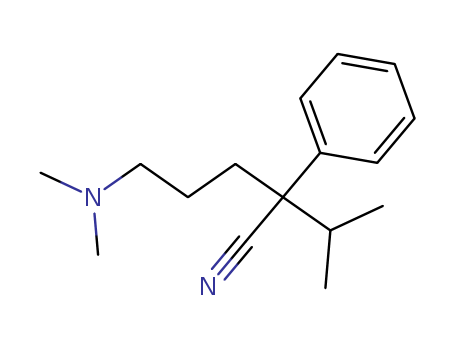 6450-83-5,5-(dimethylamino)-2-phenyl-2-(propan-2-yl)pentanenitrile,Valeronitrile,5-(dimethylamino)-2-isopropyl-2-phenyl- (7CI,8CI)