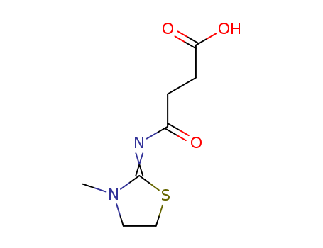 65400-82-0,4-{[(2Z)-3-methyl-1,3-thiazolidin-2-ylidene]amino}-4-oxobutanoic acid,