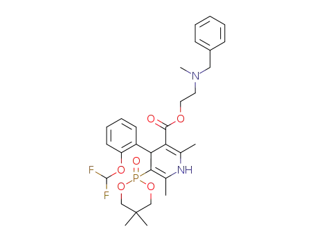 2-(N-Benzyl-N-methylamino)-ethyl 4-(2-difluoromethoxyphenyl)-2,6-dimethyl-5-(5,5-dimethyl-2-oxo-1,3,2-dioxaphosphorinan-2-yl)-1,4-dihydropyridine-3-carboxylate