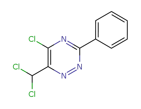 Molecular Structure of 126542-38-9 (5-chloro-6-dichloromethyl-3-phenyl-as-triazine)