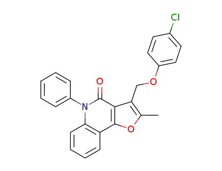 3-(4-Chloro-phenoxymethyl)-2-methyl-5-phenyl-5H-furo[3,2-c]quinolin-4-one