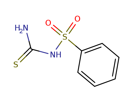 Molecular Structure of 13068-68-3 (Benzenesulfonamide, N-(aminothioxomethyl)-)