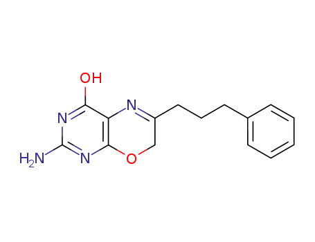 2-amino-6-(3-phenyl-propyl)-3,7-dihydro-pyrimido[4,5-<i>b</i>][1,4]oxazin-4-one