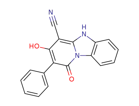 1-hydroxy-3-oxo-2-phenyl-3,5-dihydropyrido[1,2-a]benzimidazole-4-carbonitrile