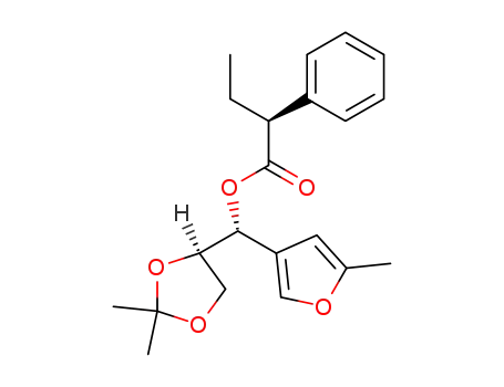 2,3-(Isopropylidenedioxy)-1-(5-methylfur-3-yl)propyl (S)-2-phenylbutyrate