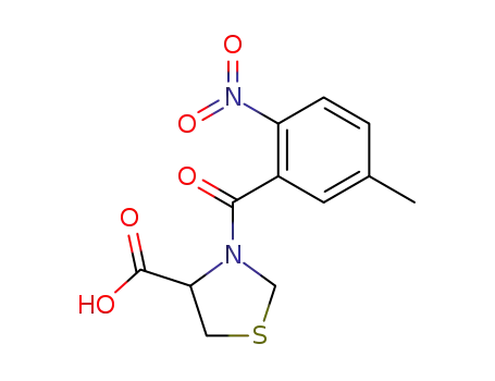 N-(5-methyl-2-nitrobenzoyl)thiazolidine-4-carboxylic acid