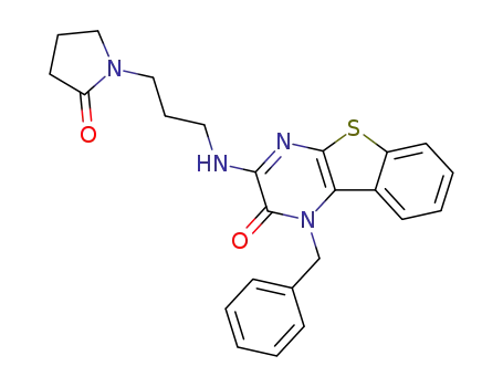 1-Benzyl-3-[3-(2-oxo-pyrrolidin-1-yl)-propylamino]-1H-benzo[4,5]thieno[2,3-b]pyrazin-2-one