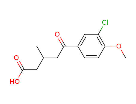 99414-56-9,5-(3-chloro-4-methoxyphenyl)-3-methyl-5-oxopentanoic acid,