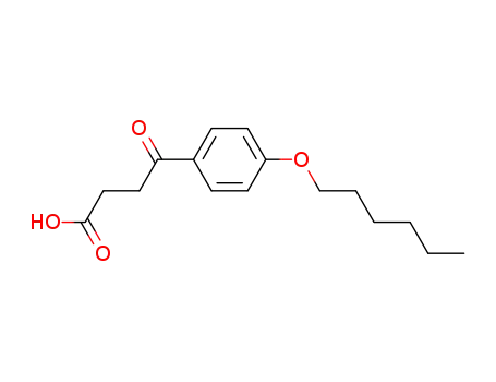 Molecular Structure of 64779-14-2 (4-[4-(HEXYLOXY)PHENYL]-4-OXOBUTANOIC ACID)