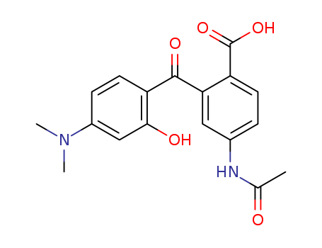 5Acetamido-2carboxy-4-dimethylamino-2-hydroxybenzophenone