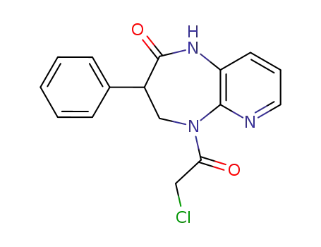 2H-Pyrido[2,3-b][1,4]diazepin-2-one,
5-(chloroacetyl)-1,3,4,5-tetrahydro-3-phenyl-