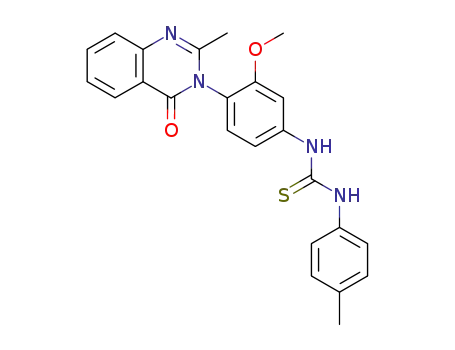Thiourea, N-(3-methoxy-4-(2-methyl-4-oxo-3(4H)-quinazolinyl)phenyl)-N'-(4-methylphenyl)-