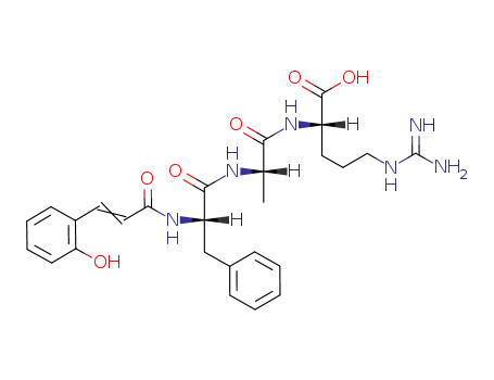 Molecular Structure of 161258-31-7 (2-coumaroylphenylalanyl-alanyl-arginine)