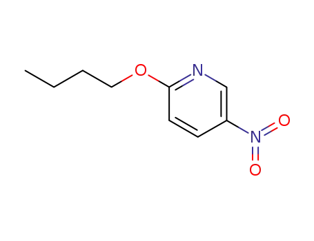 Molecular Structure of 6627-95-8 (Pyridine, 2-butoxy-5-nitro- (7CI,9CI))