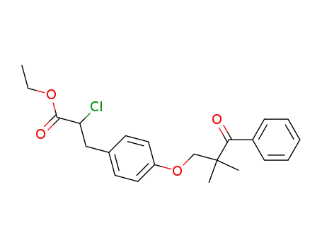Benzenepropanoic acid,
a-chloro-4-(2,2-dimethyl-3-oxo-3-phenylpropoxy)-, ethyl ester