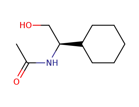 Molecular Structure of 100929-28-0 ((R)-2-(Acetylamino)-2-cyclohexylethanol)