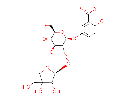 67454-60-8,Leaf movement factor I,5-[(2S,3R,4S,5S,6R)-3-((2S,3R,4R)-3,4-Dihydroxy-4-hydroxymethyl-tetrahydro-furan-2-yloxy)-4,5-dihydroxy-6-hydroxymethyl-tetrahydro-pyran-2-yloxy]-2-hydroxy-benzoic acid;5-{[2-O-(β-D-Apiofuranosyl)-β-D-glucopyranosyl]oxy}-2-hydroxybenzoesaeure;
