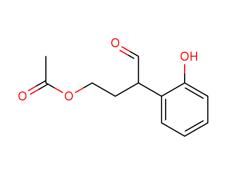 Molecular Structure of 110451-84-8 (Benzeneacetaldehyde, a-[2-(acetyloxy)ethyl]-2-hydroxy-)