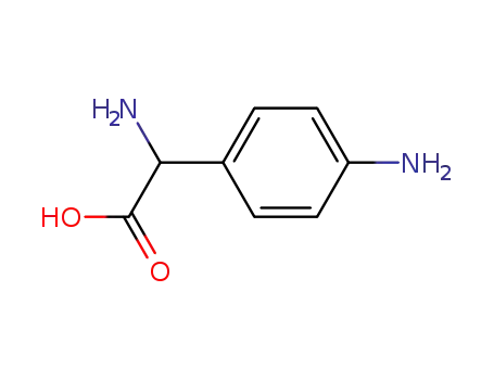 Molecular Structure of 75176-85-1 (Benzeneacetic acid, alpha,4-diamino- (9CI))