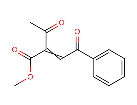 Molecular Structure of 90043-53-1 (2-Butenoic acid, 2-acetyl-4-oxo-4-phenyl-, methyl ester)
