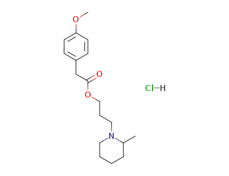 1-(3-{[(4-methoxyphenyl)acetyl]oxy}propyl)-2-methylpiperidinium chloride