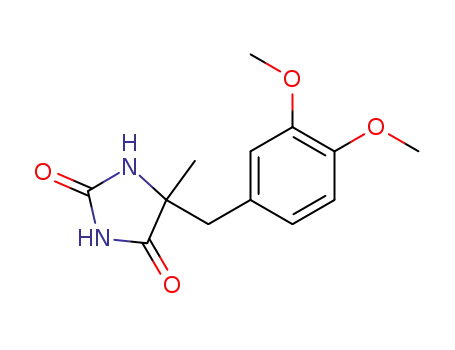 Molecular Structure of 892-02-4 (5-Methyl-5-veratrylhydantoin)