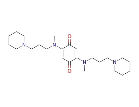 Molecular Structure of 124143-02-8 (2,5-bis-[methyl-(3-piperidino-propyl)-amino]-[1,4]benzoquinone)