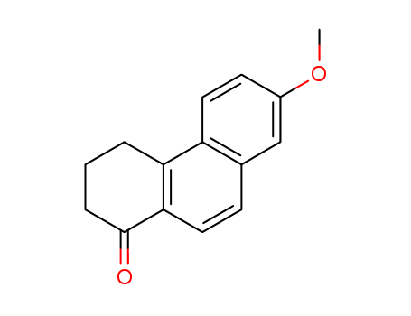 31184-49-3,7-methoxy-3,4-dihydrophenanthren-1(2H)-one,1(2H)-Phenanthrone,3,4-dihydro-7-methoxy- (8CI); 1-Oxo-7-methoxy-1,2,3,4-tetrahydrophenanthrene;3,4-Dihydro-7-methoxy-1(2H)-phenanthrone; NSC 148868