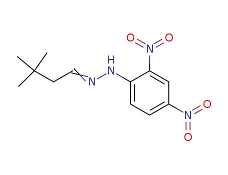 Molecular Structure of 7509-78-6 ((1E)-1-(3,3-dimethylbutylidene)-2-(2,4-dinitrophenyl)hydrazine)