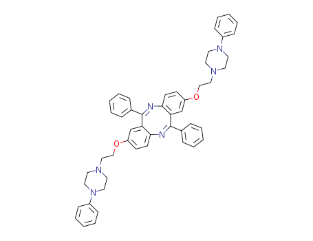 130189-76-3,6,12-diphenyl-2,8-bis[2-(4-phenylpiperazin-1-yl)ethoxy]dibenzo[b,f][1,5]diazocine,