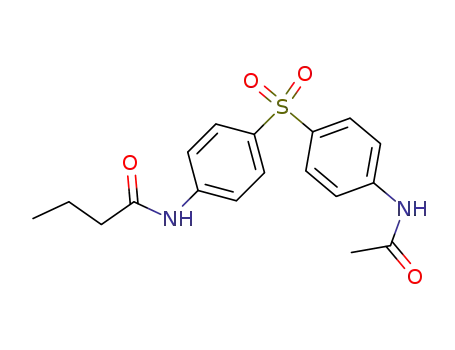 Molecular Structure of 7248-33-1 (N-(4-{[4-(acetylamino)phenyl]sulfonyl}phenyl)butanamide)