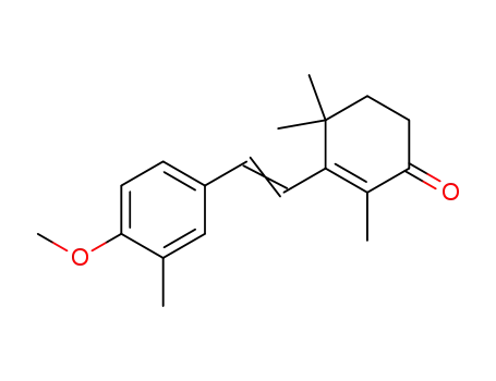 2.4.4-Trimethyl-3-(4-methoxy-3-methyl-styryl)-cyclohexen-<sup>(2)</sup>-on-<sup>(1)</sup>