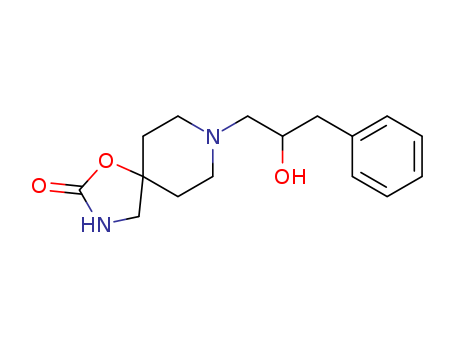 5229-85-6,8-(2-Hydroxy-3-phenylpropyl)-1-oxa-3,8-diazaspiro[4.5]decan-2-one,1-Oxa-3,8-diazaspiro(4.5)decan-2-one,8-(2-hydroxy-3-phenyl)propyl;8-(2-Hydroxy-3-phenyl)propyl-1-oxa-3,8-diazaspiro(4.5)decan-2-one;8-(2-hydroxy-3-phenylpropyl)-4-oxa-2,8-diazaspiro[4.5]decan-3-one;