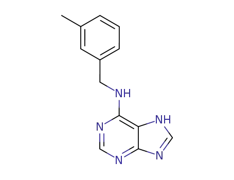 Molecular Structure of 4217-23-6 (1H-Purin-6-amine, N-[(3-methylphenyl)methyl]-)