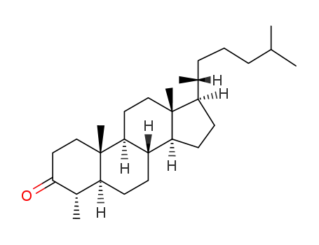 Molecular Structure of 984-87-2 (4α-Methyl-5α-cholestan-3-one)